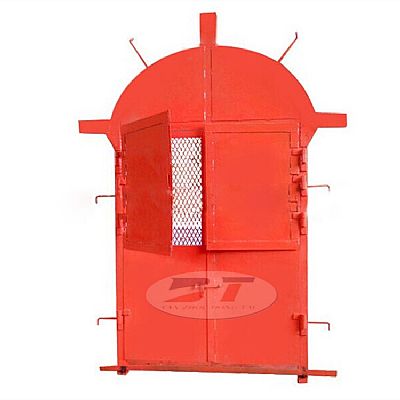 廠家定制礦用井下圓弧頂雙開防火柵欄門MFHSL1.6*1.8圓弧頂防火門