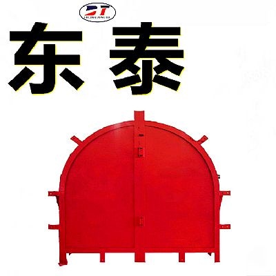 廠家定制礦井上MFBX礦山斜風(fēng)井防爆門 緩解沖擊波防爆門